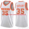 Lower Merion College Jersey Red White Mens Embroidery Basketball Jerseys 35 Kevin Durant