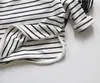 Clothing Sets Autumn Baby Boys Striped Tshirts Long Sleeve Tops Korean Style Kids Casual Tees Children Clothes 230214