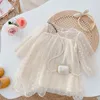 Meisjesjurken Geboren Girls Lace zomer schattig slijtage feestje trouwjurk babyvestido infantil prinses doopkleding 230214