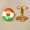 Niger National Flag Cufflinks ￶ver hela v￤rlden National Flag Cufflinks Suit Button Suit Decoration for Party Presenthantverk