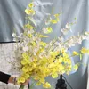 Decorative Flowers 1pc Lifelike Artificial Flower DIY 5-Branch Realistic Orchid Silk Cloth Pography Props Home Decor Accessories