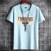 Men's T-Shirts Men's T-Shirts Fashion Letter Comfortable Daily Graffiti Clothes Male Tshirt Men's T- Shirt Summer Couples Men T Shirt Slim Fit Short Sleeve 021523H