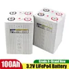 8pcs Calb 3.2V 100AH ​​LIFEPO4 Bateria recarregável grau A 200AH plástico 400AH Fosfato de ferro Pacote Bateria Solar Battery