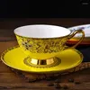Tazze Piattini YeFine Celadon Porcellana Da Caffè E Tazze Da Tè In Ceramica