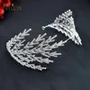 Bijoux de cheveux de mariage A254, bandeau de mariée en argent et or pour femmes, diadèmes de luxe, couronne en cristal et diamant, couvre-chef de mariée 230214