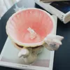 Piatti 2023 Set di ciotole creative per animali domestici in ceramica per bambini per il tempo libero carino