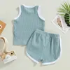 Sets Newborn Baby Summer Tracksuits Cotton Clothes Soft Suit Toddler Sleeveless Tank Tops Shorts Clothing Set Years
