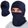 Berets Winter Warm Fleece Hat Balaclava For Men Face Mask Neck Warmer Beanies Thermal Head Cover Tactical Sports Scarf Caps