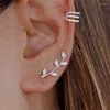 Серьги Серьги Crmya Leaf Shape Simple Кубическая циркония