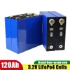 Ny 3.2V 120AH LIFEPO4 Batterifattig Batteri A Laddningsbart litiumjärnfosfatcellpaket 12V 24V 48V DIY för Solar RV EV -båt UPS