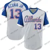 Klassisk Ronald Acuna Jr. Throwback Baseball Jersey Ender Inciarte Men/ Women/ Youth Travis Darnaud Ozzie Albies Dale Murphy Chipper Jones Austin Riley Marcell Ozuna