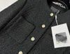 여자 양모 블렌드 디자이너 새로운 2023 스프링 브랜드 재킷 OOTD 패션 최고급 가을 겨울 트위드 코트 레저 코트 가디건 어머니의 D49Z