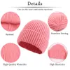 Berets Adults Unisex Knit Hat Winter Warm Knitted Beanie for Men Women Outdoor Indoor Activities 230214