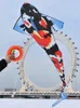 Kites fish kite flying for children kite string line toys for kids nylon kite parachute weifang kite factory ikite 230213