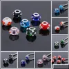 Metals Acrylic Charms Beads Sier Plated Fit Bracelet Bangle Jewelry Finding Drop Delivery Dhytg