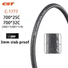 Fietsbanden CST Road 700 25C C1777 E-Bike Component 700 * 32C Lage 3MM Reflecterende Strip Hold Insert Fat Wheel Ban 0213