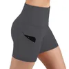 Leggings femininos de verão feminino malha esportiva calças fitness slim shorts apertados bolsos de cintura alta ioga sexy casual