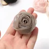 Decorative Flowers Silk Rose Artificial Heads Chiffon Yarn Fake For Home Decor Wedding Marriage Decoration Bride Wreath Accessories