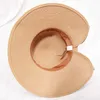 Chapeaux à larges bords Chapeau de paille pliable pour filles, chapeau de soleil avec nœud papillon, protection élégante, ombrage, casquette de plage à la mode pour femmes, nouveau R230214, 2022