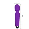 Kraftfull oral klitor vibratormassager f￶r kvinnor 20 hastigheter AV Magic Wand USB -laddning G Spot Massage Vuxen Sexleksaker f￶r kvinna