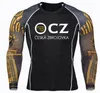 Mens TShirts CZ Ceska Zbrojovka Czech Firearms Compressed T Shirt Long Sleeve Bodybuilding Skeleton Head Print MMA Muscle tshirt 230214