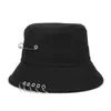 Chapéus de aba larga anel de broche harajuku chapéu de balde homens e mulheres unissex pop bob bob ao ar livre chapéu de sol do sol panamá pescador de pescador chapéu r230214