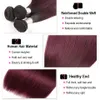 Wefts Hairs 1b 99j pacotes com clre ombre colorido vermelho 234 tevo humano reto peruano 230214