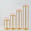 rectangle wedding table metal tall gold color metal walkway aisle pedestal flower vase stand props new for stage decorative Ocean express Rail Truck