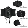 Belts Loose Tight Belt Girdle Ladies Corset Wide PU Leather Elastic Adjustable Without Buckle BuckleBelts