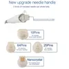 Gold Fractional RF Microneedle machine skin nurse system pore improvement micro-needles device wiht Cold Hammer 2 handles