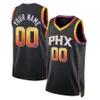 Kevin Durant 35 Jersey Phx Devin Booker 1 City Niebieski Czarny Fioletowy Biały 2023 Koszulki Koszykówka Męska Koszulka Z Szyciem S-XXL Mix Dopasuj Zamówienie