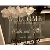 Party Decoration Clear Acrylic Wedding Welcome Sign Anpassade skyltar för parets namn Datum Engagement Welcom