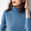 Kadın Sweaters de Cachemira Punto Para Mujer Lana Renk Top Suelto Gayri resmi novedad 230214