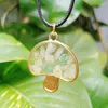 Pendant Necklaces Mushroom Crystal Birthstone Necklace Imitation Core Aesthetic Jewelry Fairy Witch