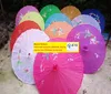 wholesale Wedding Party Handpainted Flowers colorful silk Cloth parasol Chinese handicraft umbrella