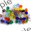 その他の100pcs colorf 4mm be crystal beadsガラスルーズスペーサーブレスレットジュエリーメイキングアクセサリードロップ配信所見コンポーンdhgarden dhgnb