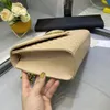 مصمم حقائب الساخنة الفاخرة مصمم محفظة crossbody حقيبة جلد طبيعي المرأة حقيبة سعة كبيرة حقائب كتف 24 سنتيمتر عالية الجودة أزياء سيدة سلاسل حقائب اليد