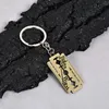 Schlüsselringe Rockband Blade Keychains Persönlichkeit kreativer Rasiermesser Anhänger Anhänger Schmuck Geschenke Schlüsselring Key Ring