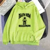 Erkek Hoodies Tişörtü DEATH ROW RECORDS Hoodie Erkekler Yüksek Kaliteli Estetik Tişörtü Vintage Hip Hop Harajuku Streetwear Hombre Kpop Gotik