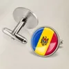Boutons de manchette drapeau moldave, manches drapeau du monde, bouton de costume, décoration de costume pour artisanat cadeau de fête