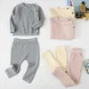 Sets LZH Infant Clothing Winter Kids Newborn Knitting Outfits pcs Set For Baby Girls Clothes Sweater Suits Years