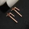 Fashion Simple T Bar Drop Earring for Women Geometric Ear Jacket Earrings Wedding Gifts