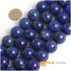 Andra 8mm runda blå lapis lazi pärlor naturliga stenar löst för smycken som gör sträng 15 tum grossist droppleverans dhgarden dhzij