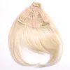 Bangs TyHermenlisa Clip In Bang Hair Extehsion 100 Natural Synthetic Straight s Blonde 3D OverHead For Women 230214