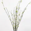 Decorative Flowers 1pc Peach Blossom Plastic Artificial Flower Branch For Home Living Room Arrangement Decor Long Fake