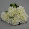 Dekorativa blommor 20 stycken blå vit rosa 17 färger silk hortensia konstgjord blomma för el hem konst dekor bröllop barn dop parti