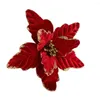 Christmas Decorations Eco-friendly Beautiful Xmas Simulation Flower Home Decoration Realistic Wide Application For Party