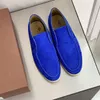 디자이너 Loropiana Walk Shoes High-Version 23 가을과 겨울 LP 가죽 Loafer 신발 게으른 레저 하이 탑 남자 신발 양에 한 피트