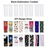 USA Warehouse 20 oz Stainless Steel Heat Transfer Printing Tumbler Vacuum Insulated Skinny Straight Sublimation Tumblers