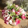 Decorative Flowers Artificial Flower Magnolia Bouquet DIY Home Wedding Garden Party Decoration Bride Wall Accessories